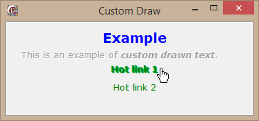 Custom drawing: Hypertext